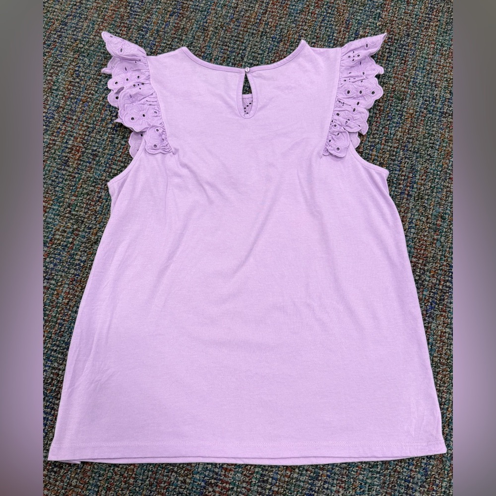 Lilly Pulitzer Lace Ruffle Top - Picture 2 of 10